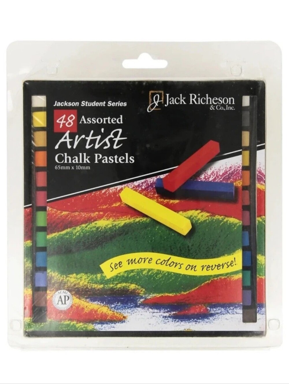 Jack Richeson Assorted Artist Chalk Pastels - Multicolor Set